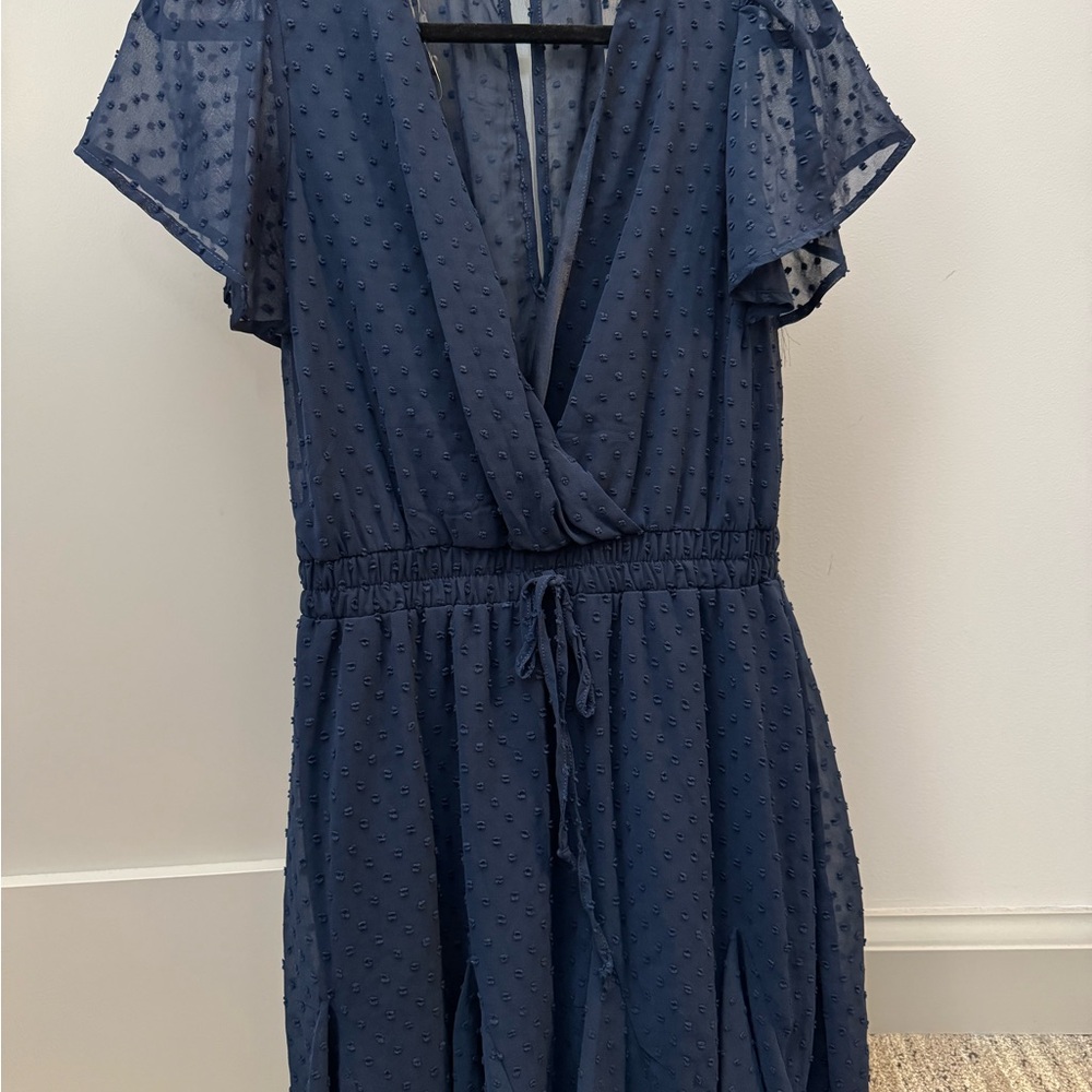 Elegant Navy Blue Dress